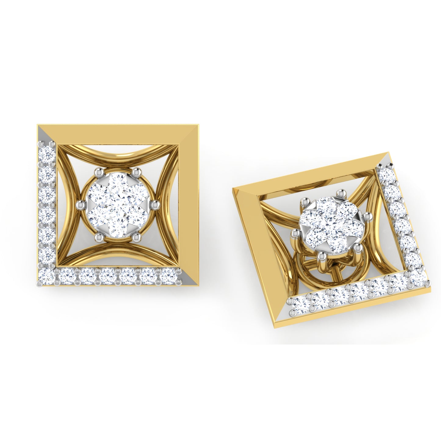 Twilight Tranquility Diamond Threaders 18K