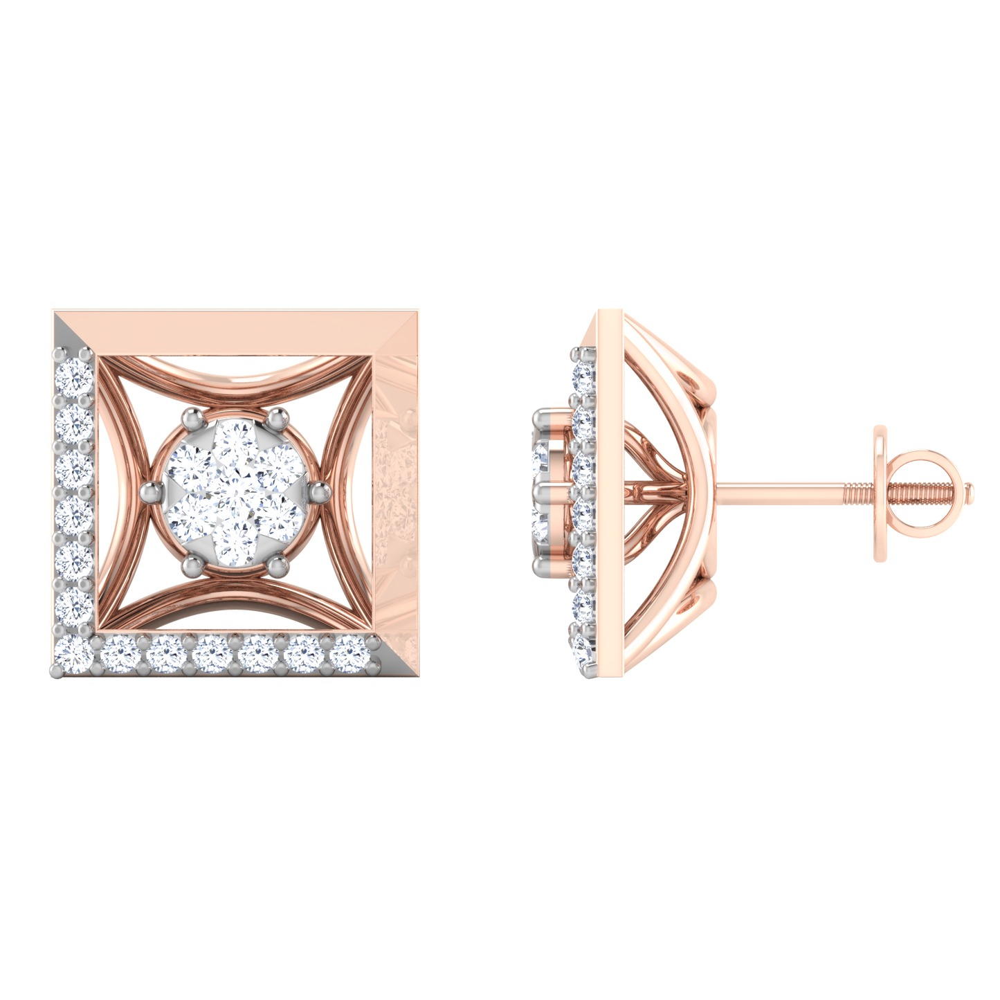Twilight Tranquility Diamond Threaders 18K