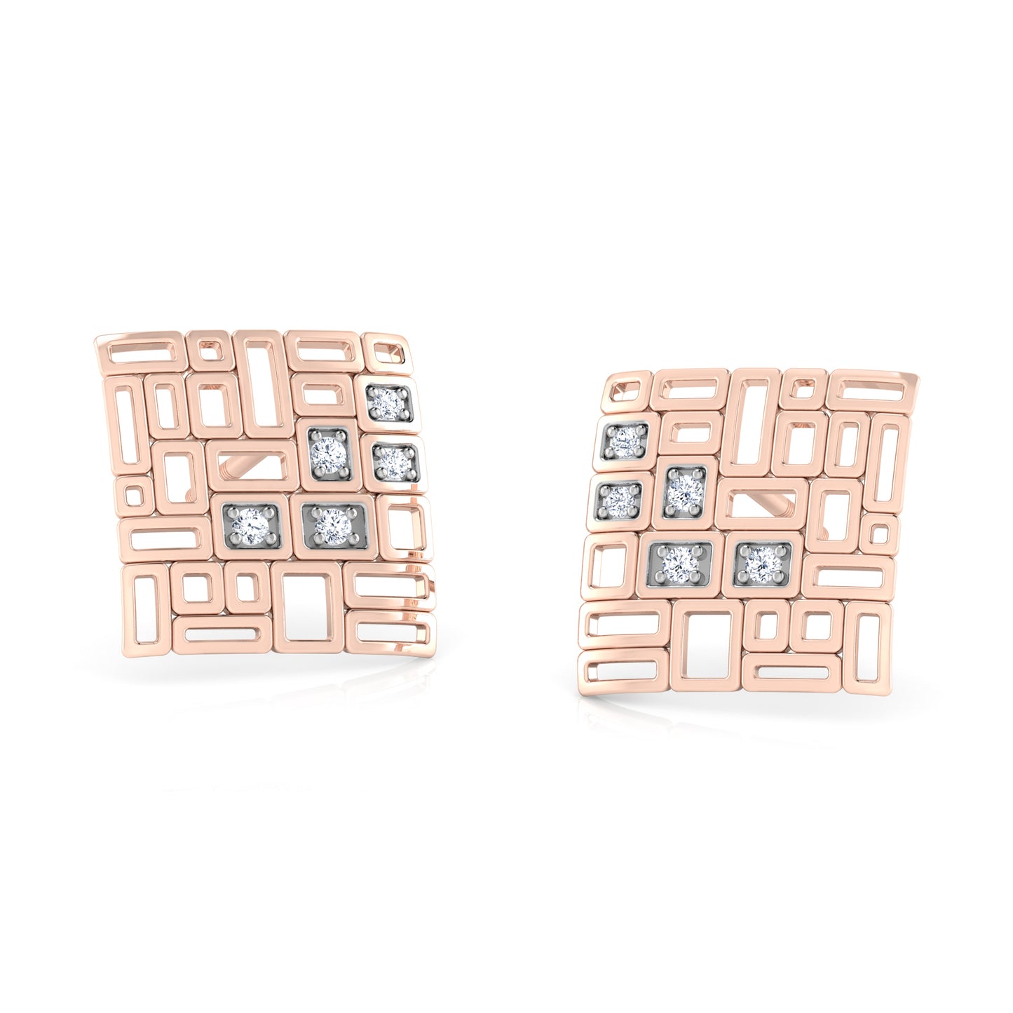 Cosmic Charm Diamond Hoops 18K