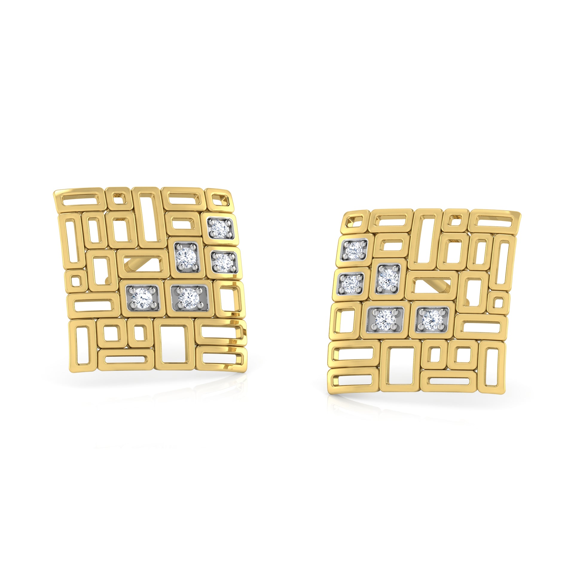 Cosmic Charm Diamond Hoops