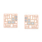 Cosmic Charm Diamond Hoops