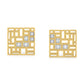 Cosmic Charm Diamond Hoops