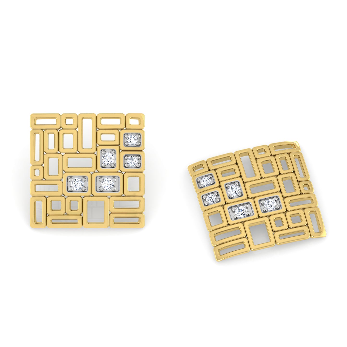 Cosmic Charm Diamond Hoops