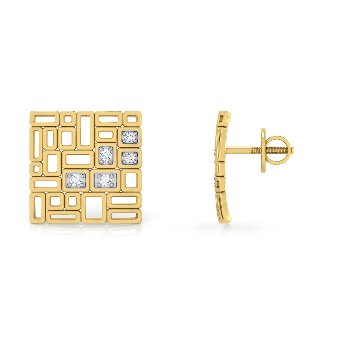 Cosmic Charm Diamond Hoops