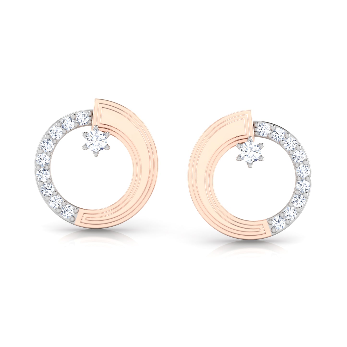 Heavenly Halo Diamond Studs 18K