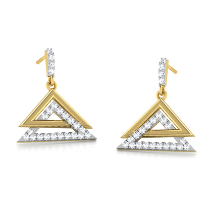 Moonlit Mirage Diamond Hoops 18K