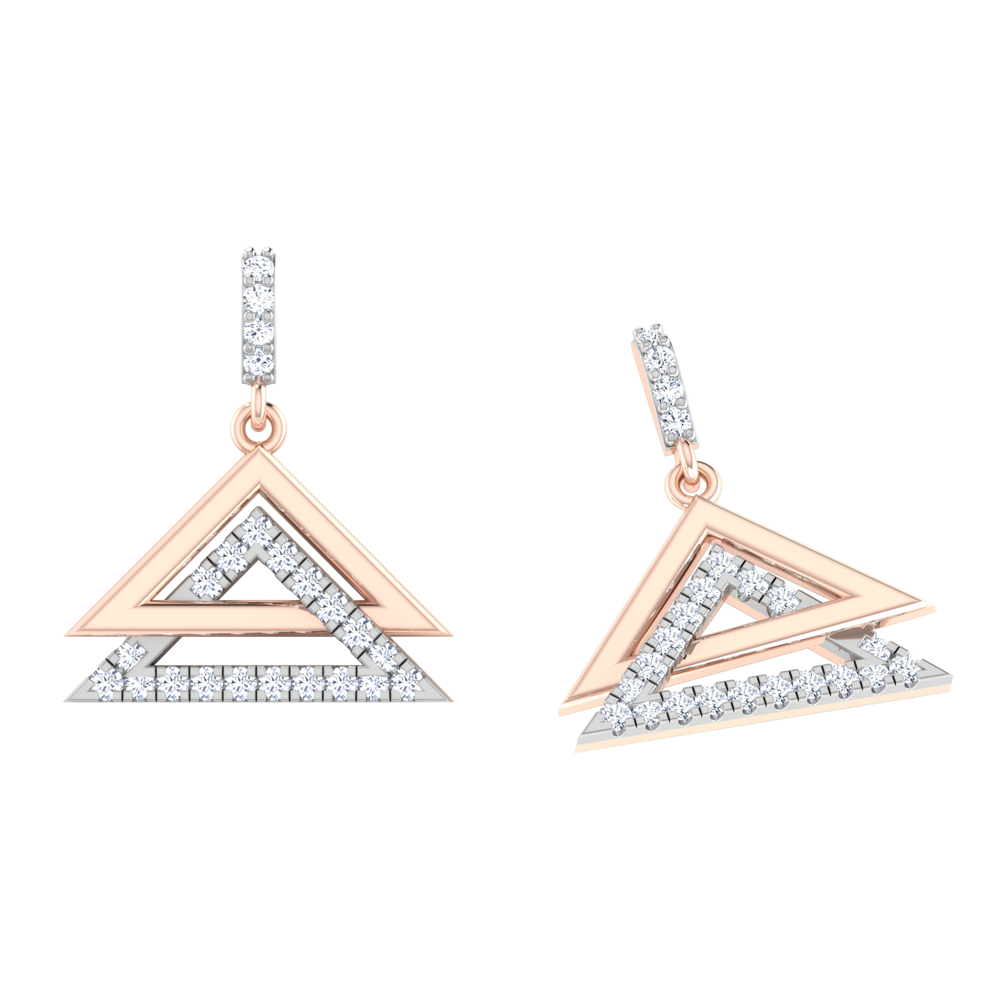 Moonlit Mirage Diamond Hoops