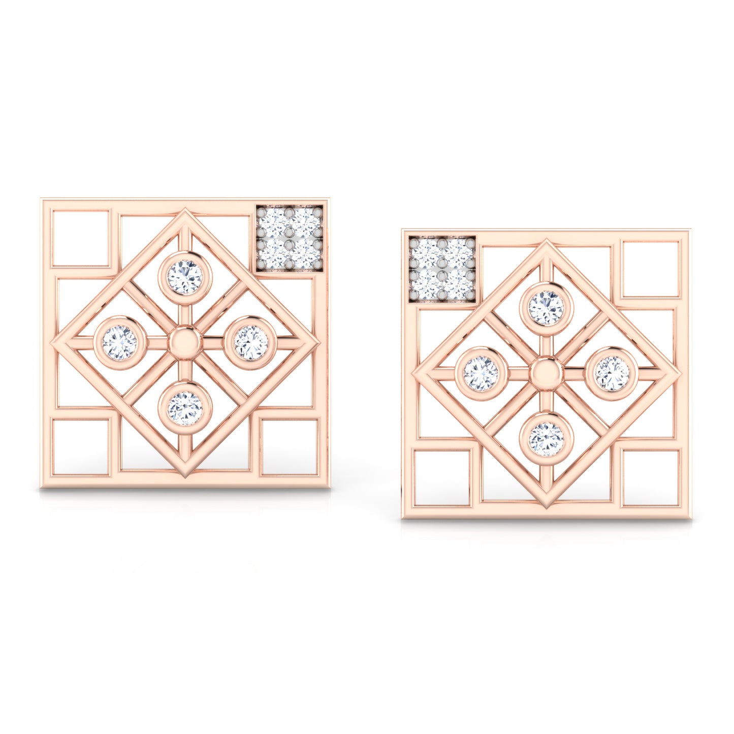 Glistening Glamour Diamond Huggies