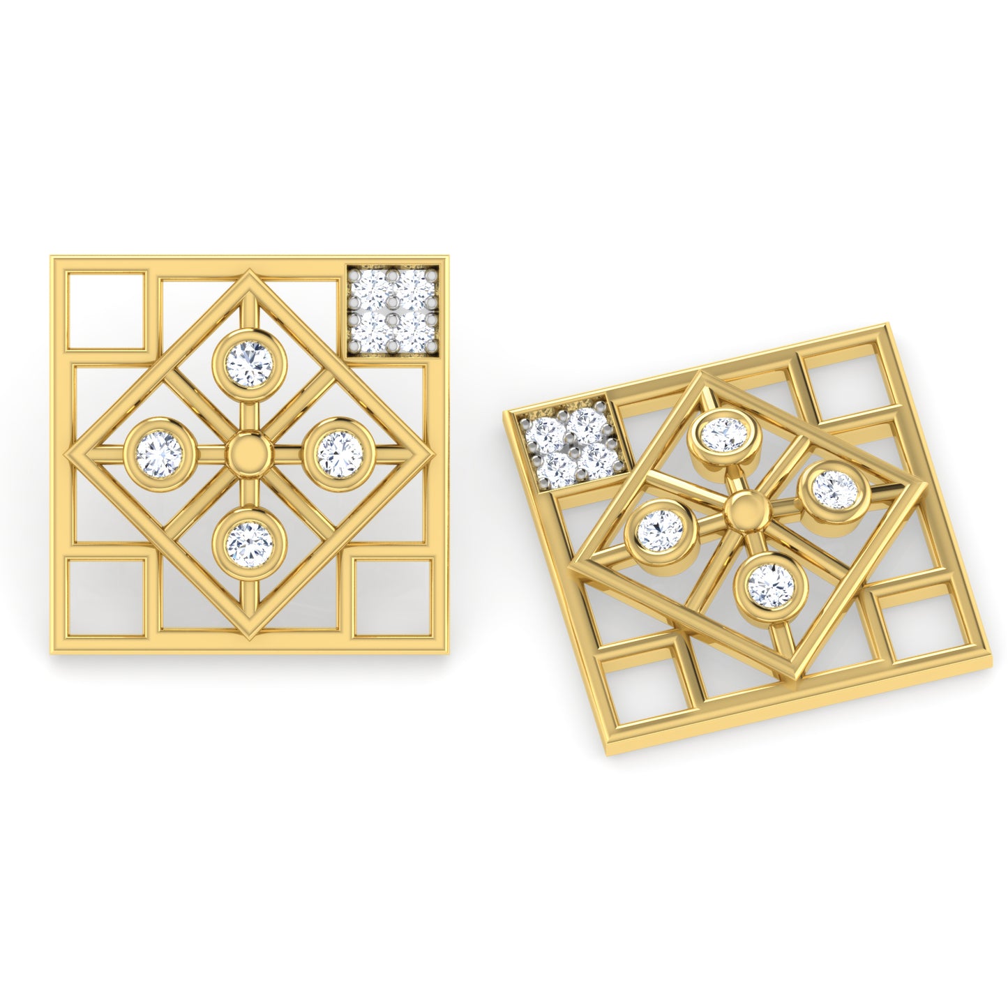 Glistening Glamour Diamond Huggies