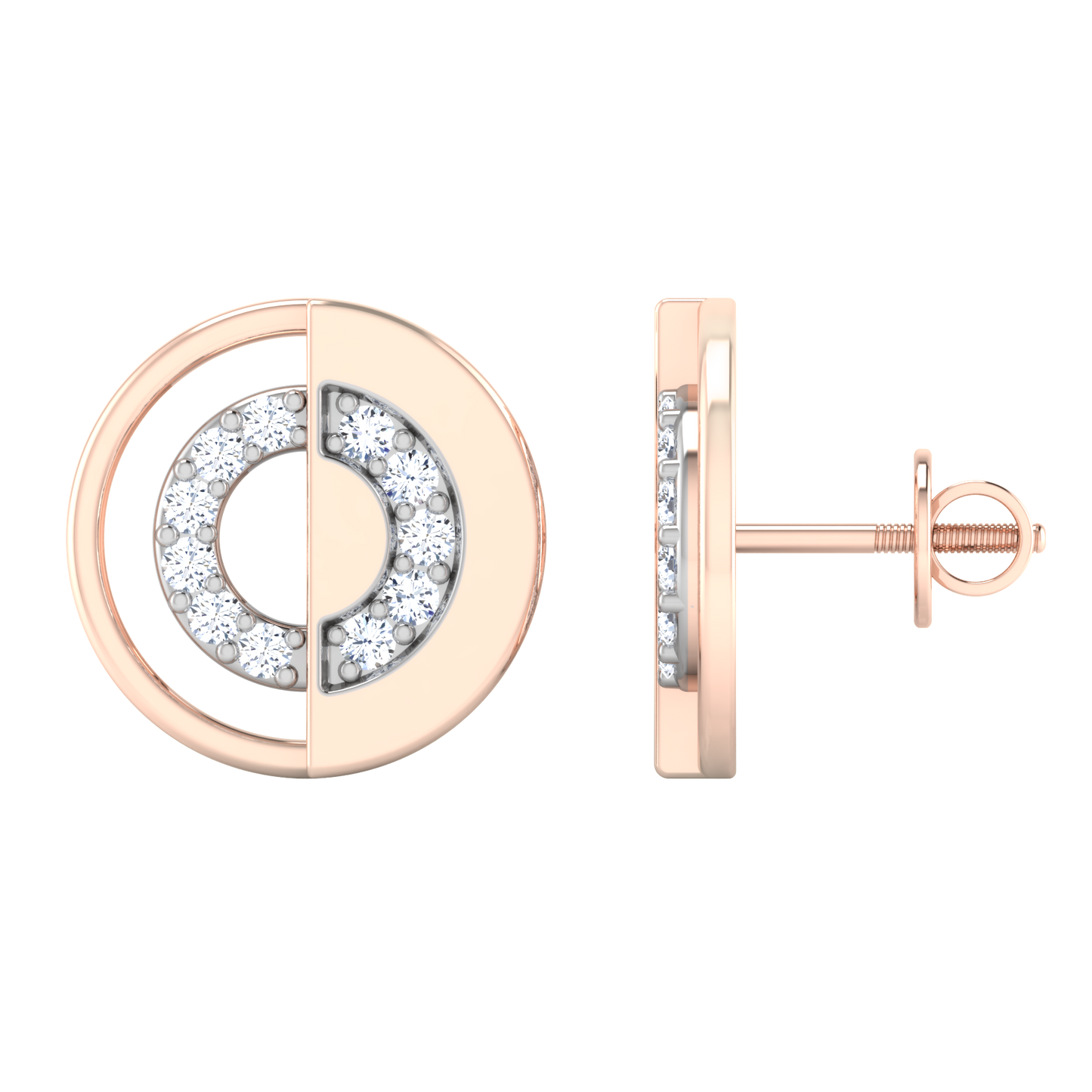 Aurora Array Diamond Hoops 18K