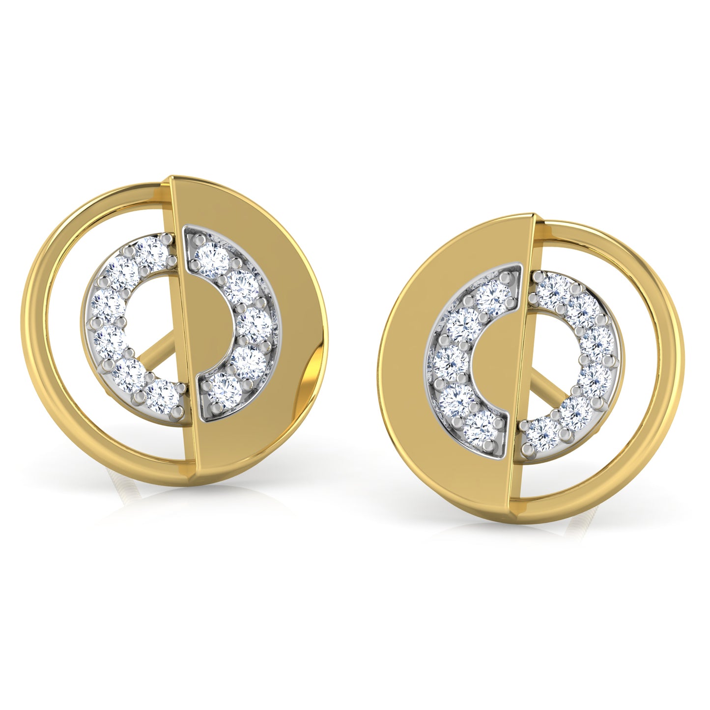Aurora Array Diamond Hoops 18K