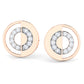 Aurora Array Diamond Hoops 18K