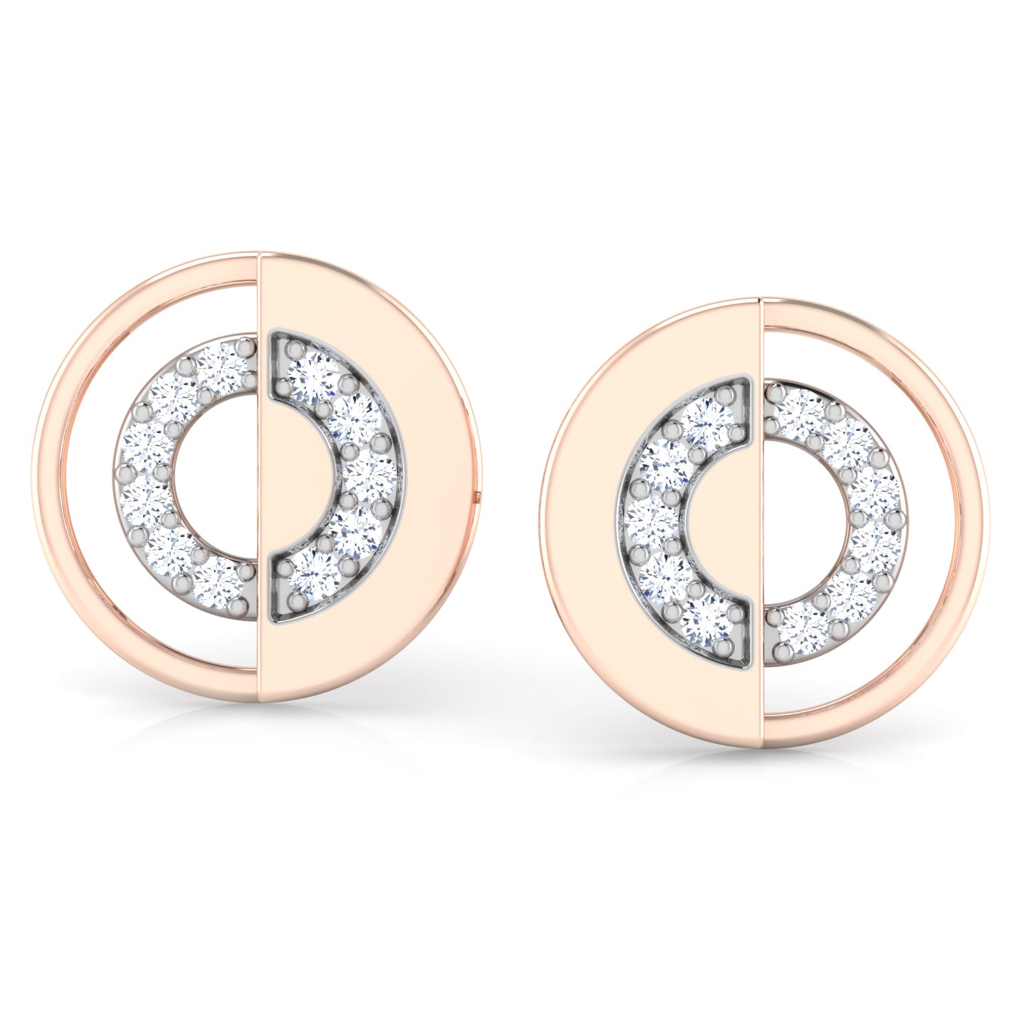 Aurora Array Diamond Hoops 18K