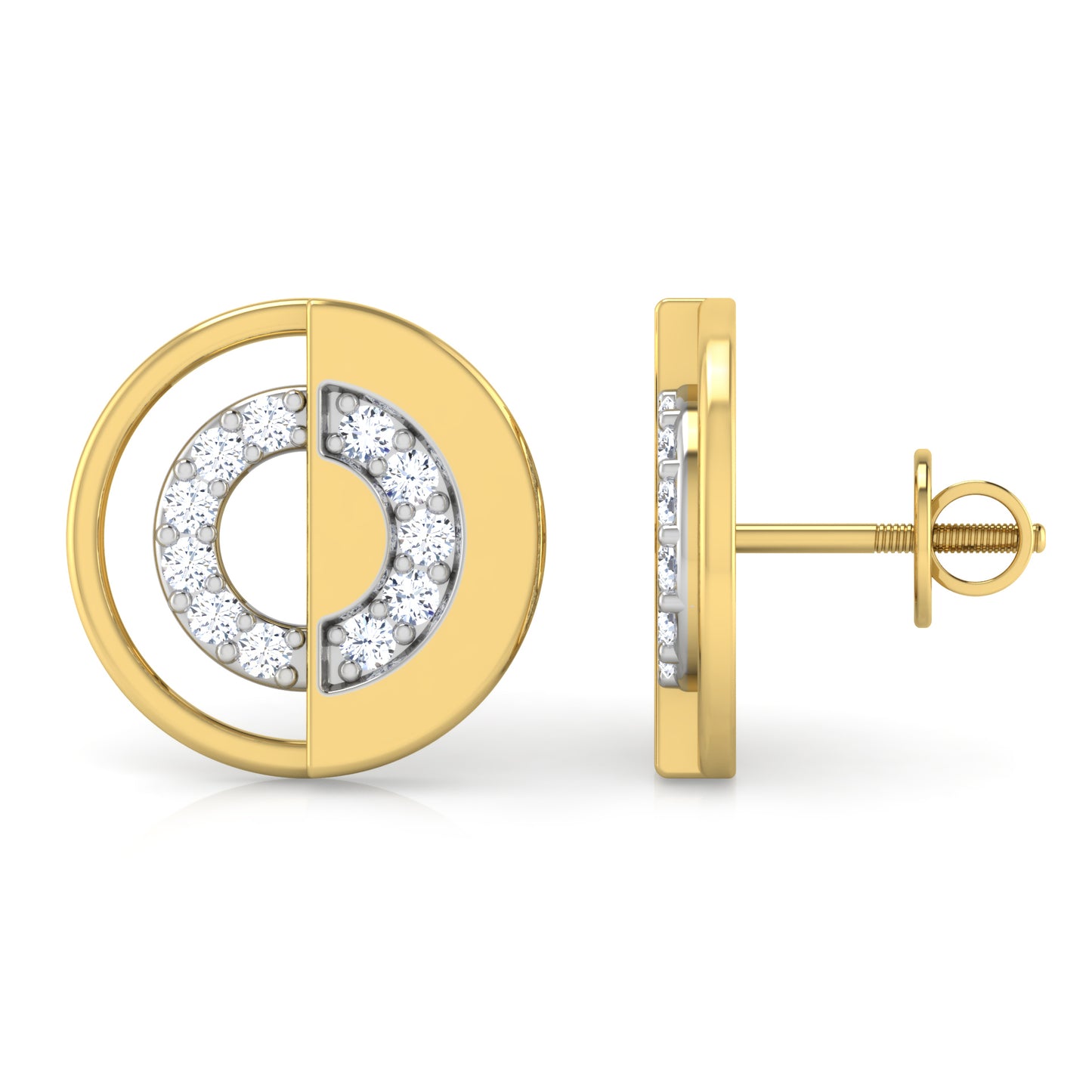 Aurora Array Diamond Hoops 18K
