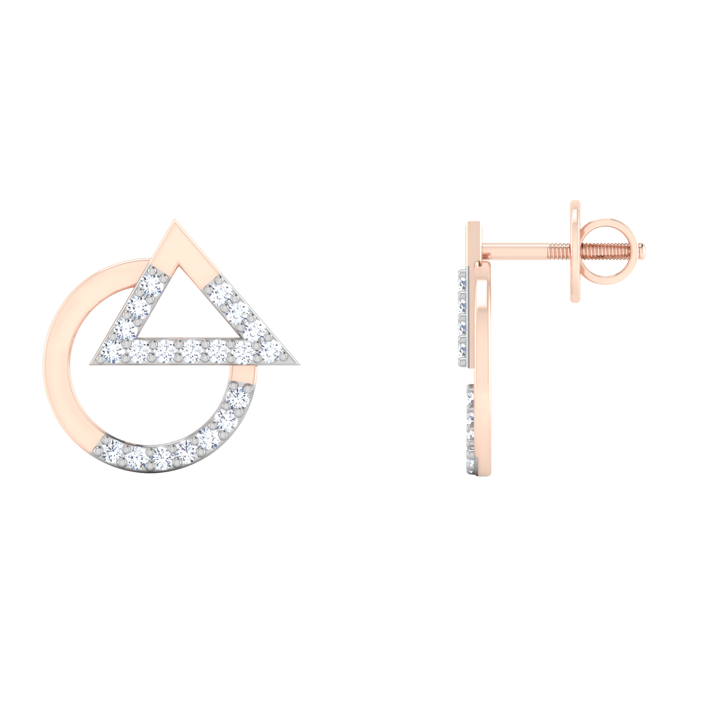 Serene Soliloquy Diamond Studs 18K