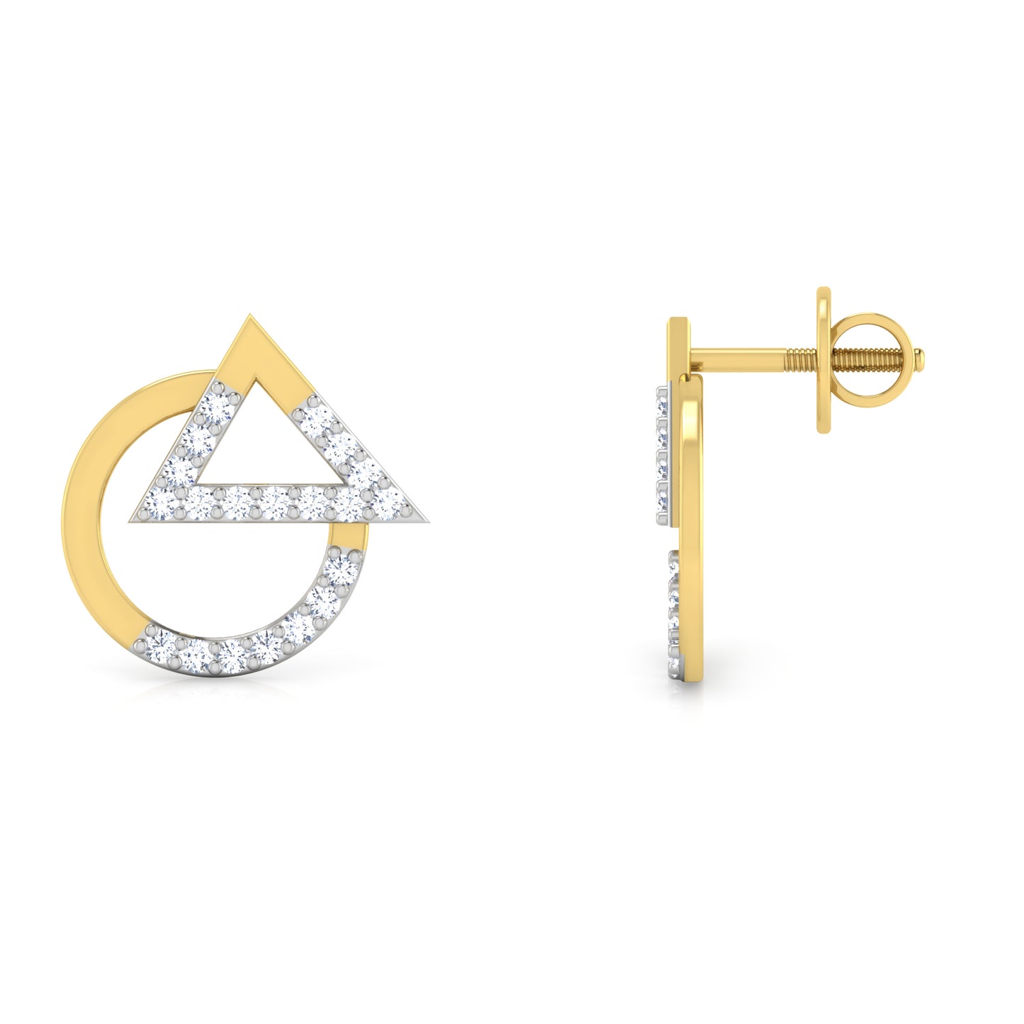 Serene Soliloquy Diamond Studs 18K
