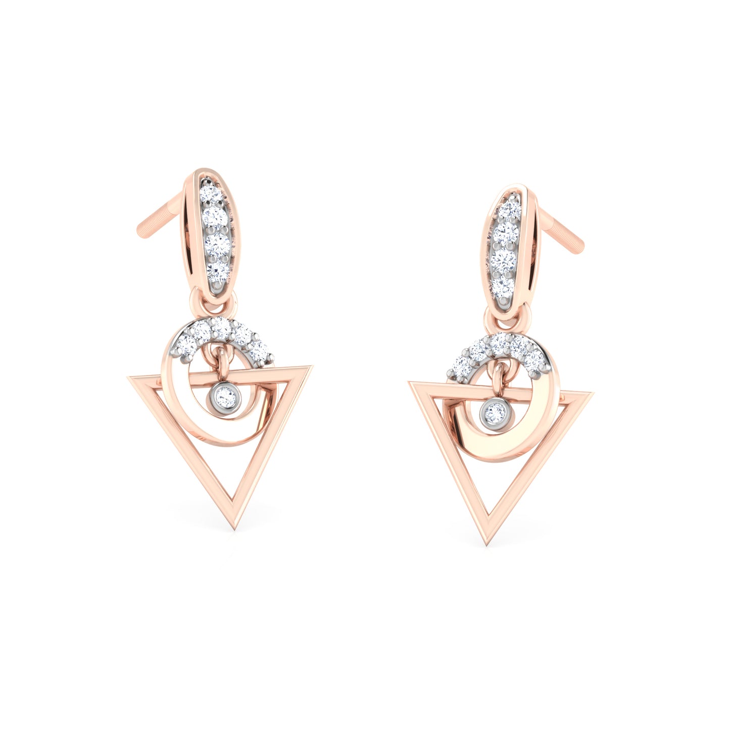 Whispering Whimsy Diamond Huggies 18K