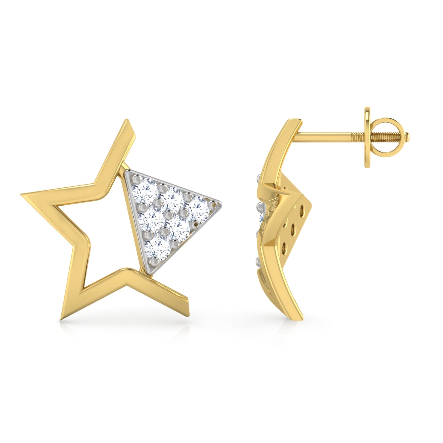 Enigmatic Elegance Diamond Studs 18K