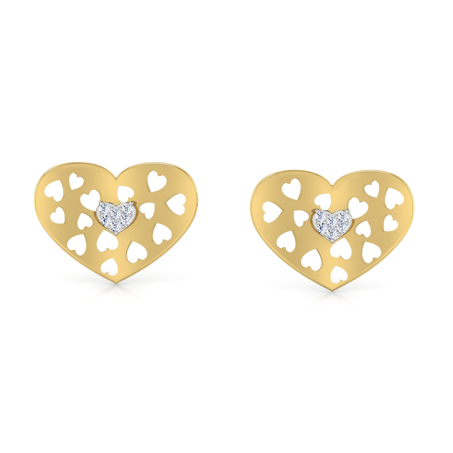 Cosmic Crest Earrings 18K