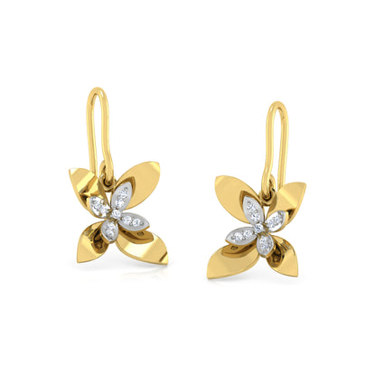 Radiant Rivulet Earrings 18K
