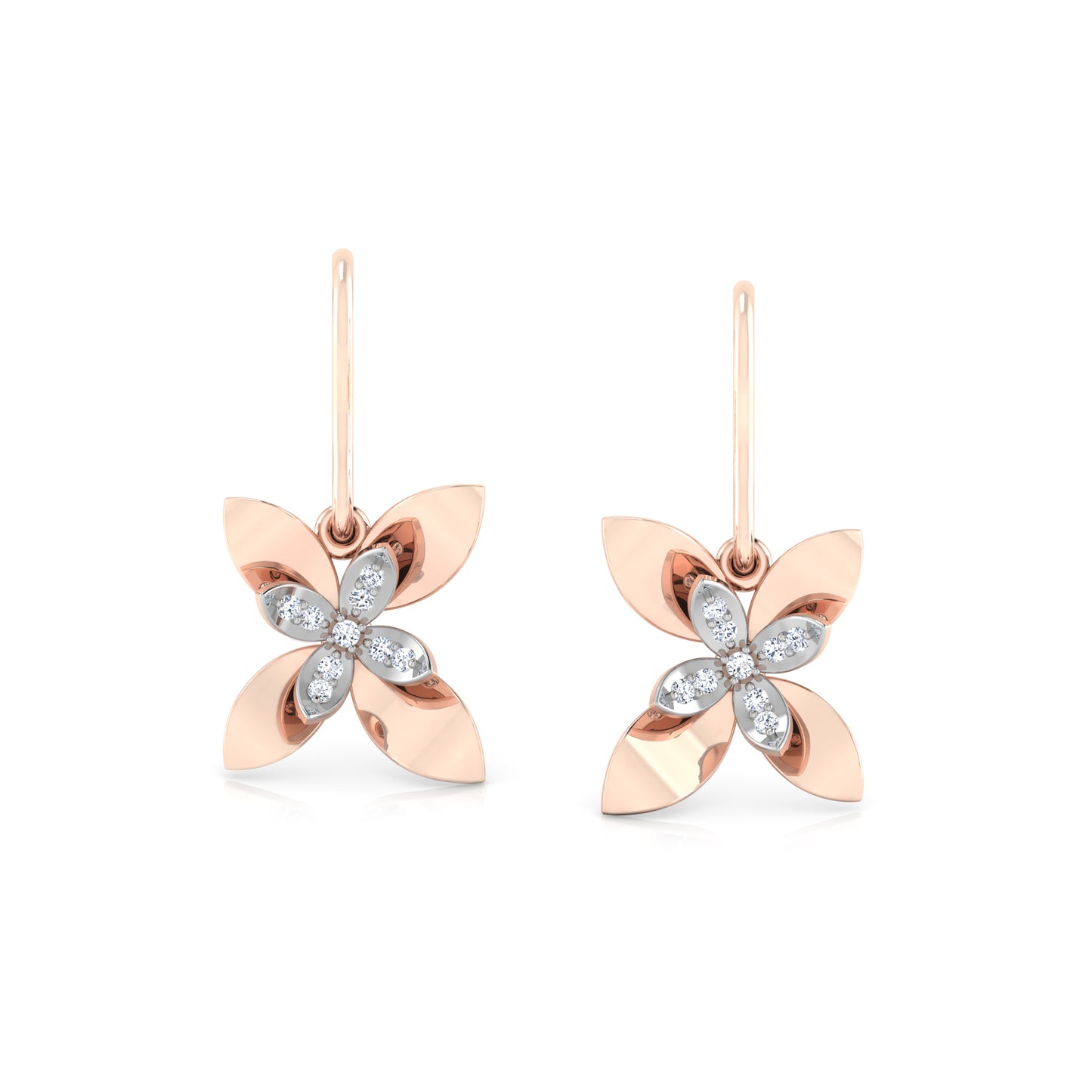 Radiant Rivulet Earrings 18K