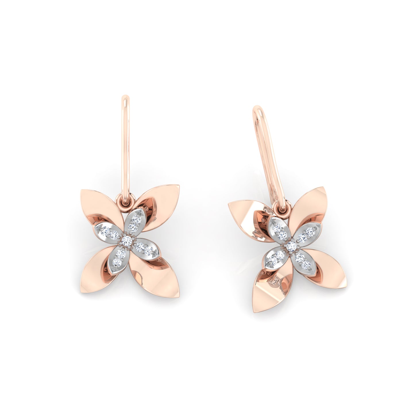Radiant Rivulet Earrings 18K