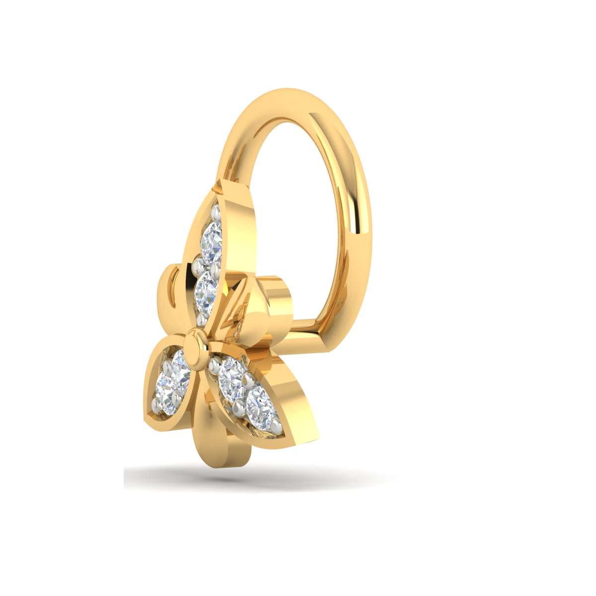 Luminous Lotus Nose Pin