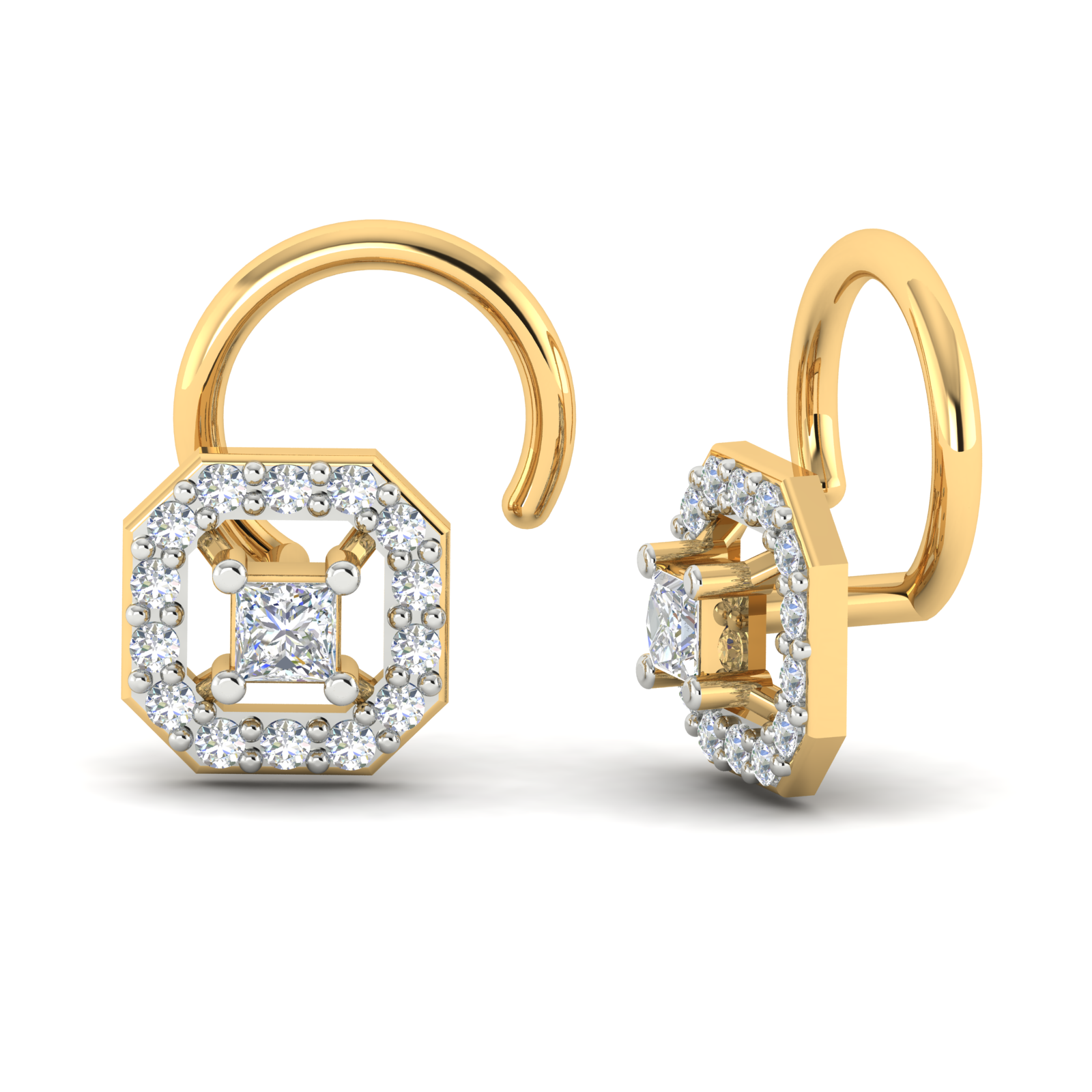 Glistening Harmony Diamond Pin