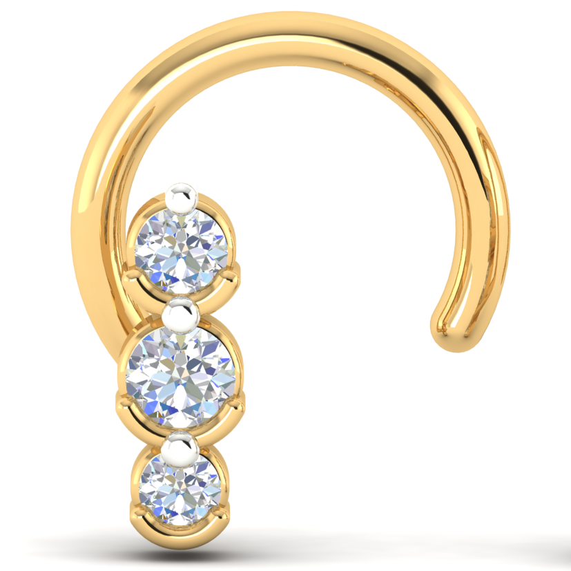 Dazzling Dewfall Nose Pin