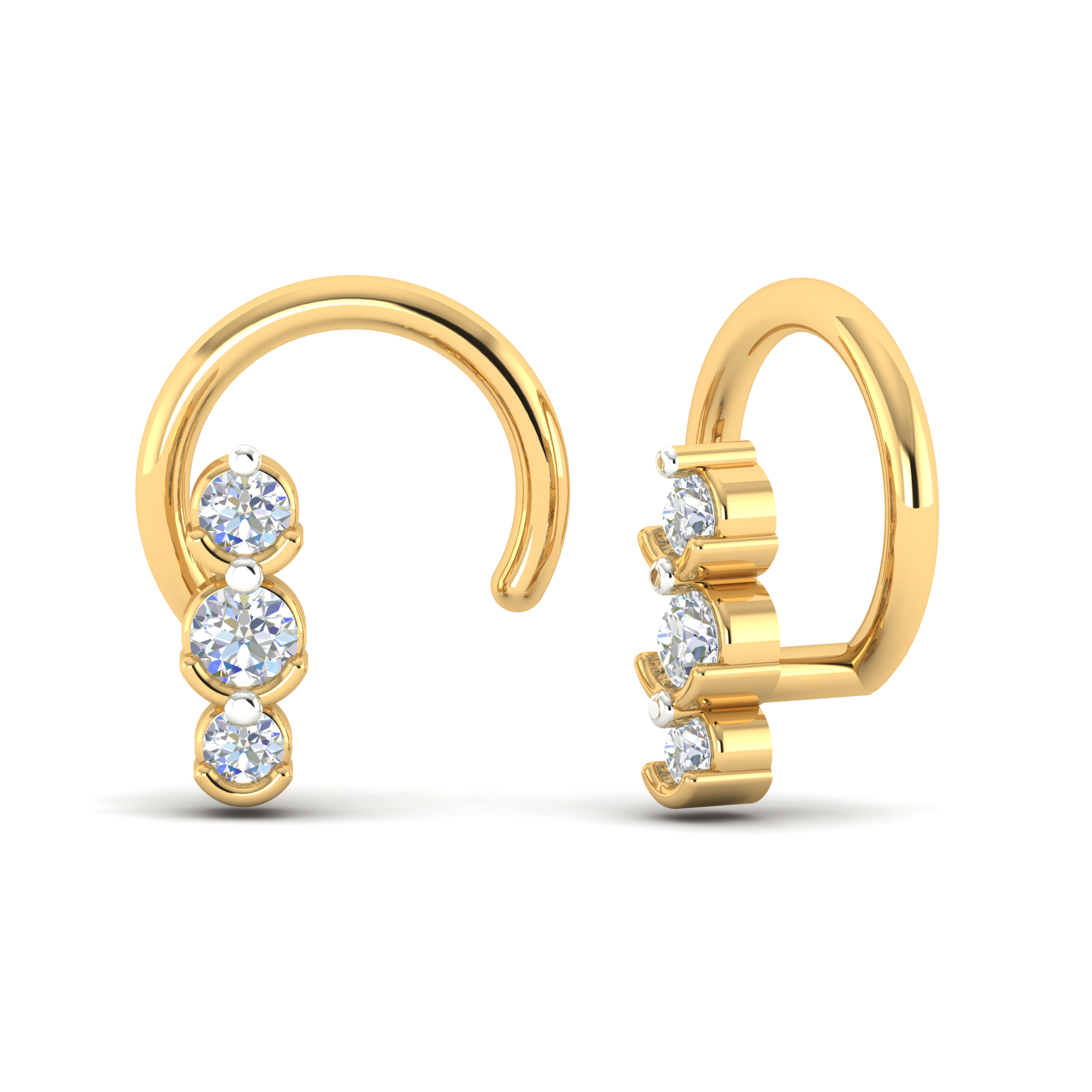 Dazzling Dewfall Nose Pin
