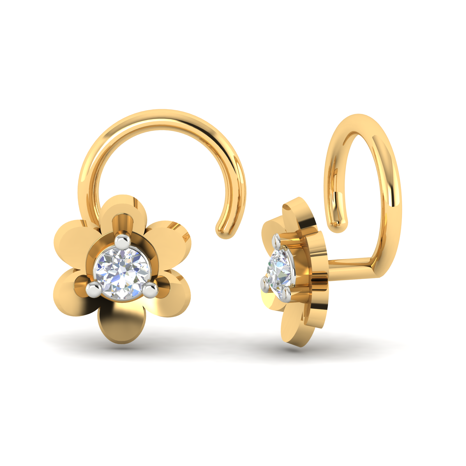 Whispering Harmony Diamond Pin