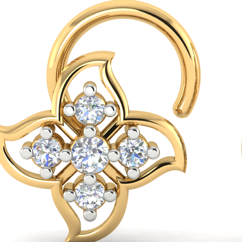 Serene Luminescence Nose Pin