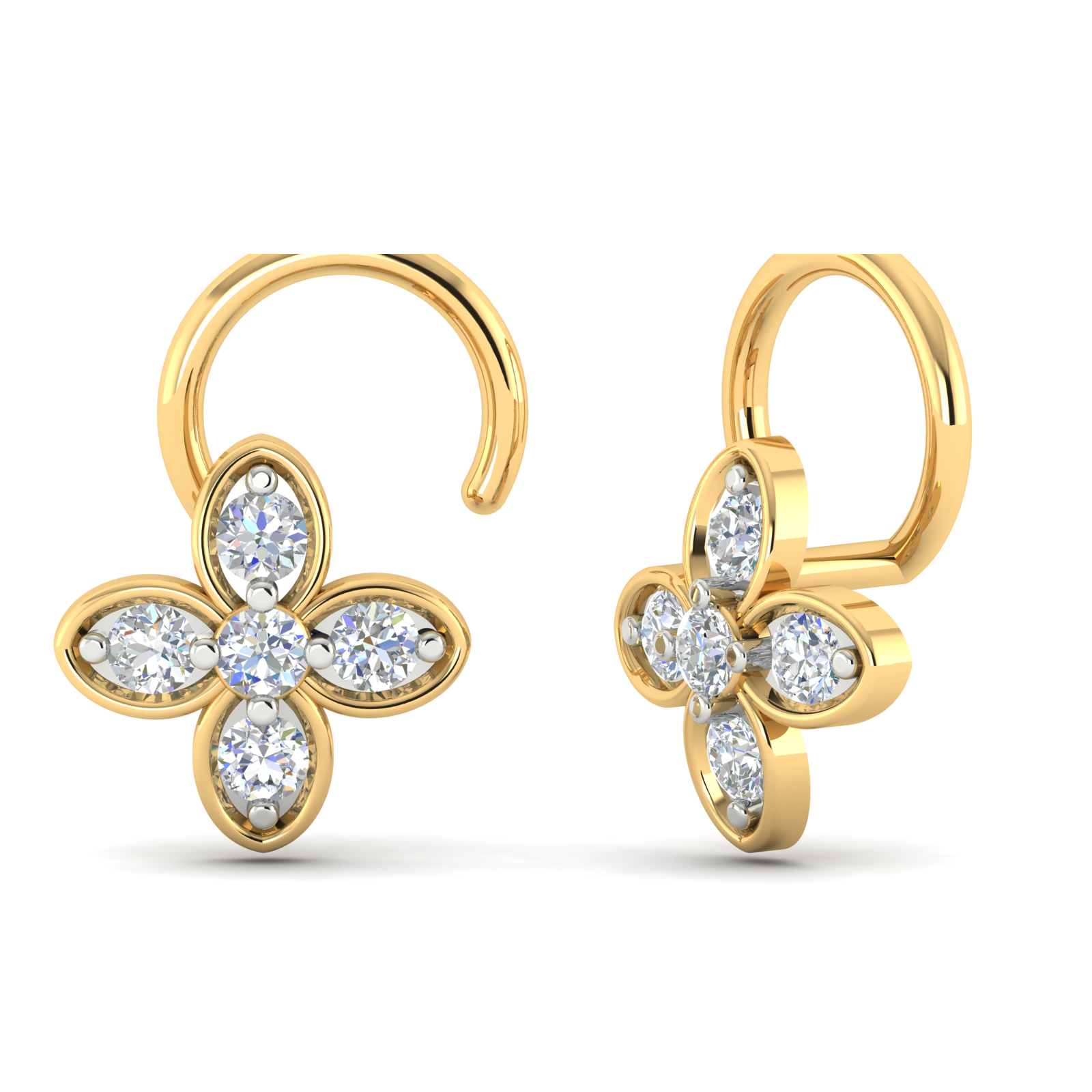 Opulent Cascade Diamond Pin