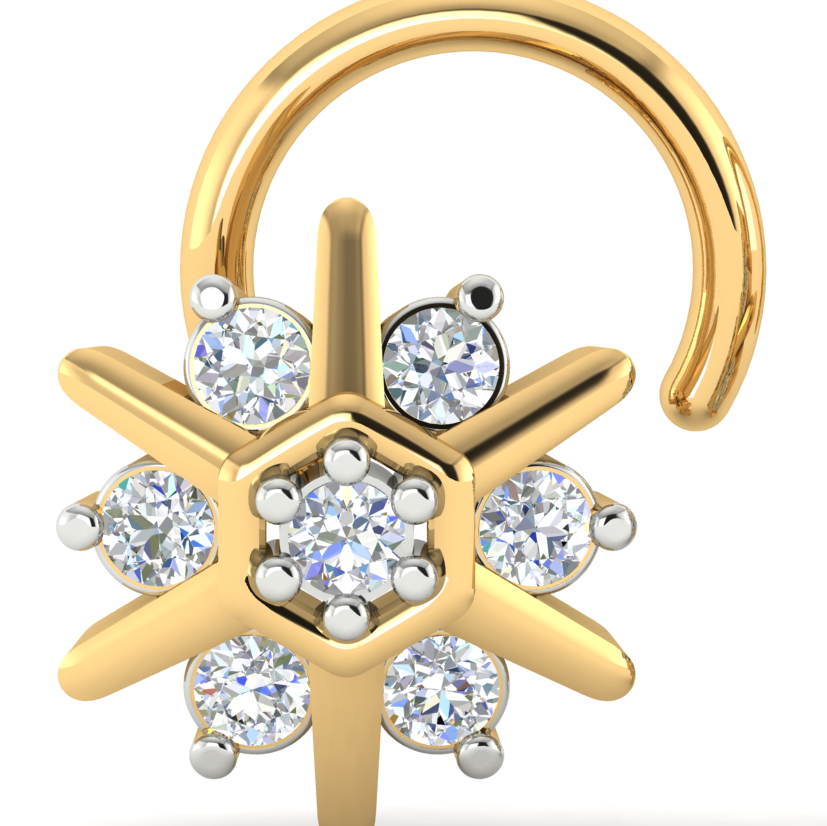 Lustrous Serenade Diamond Pin