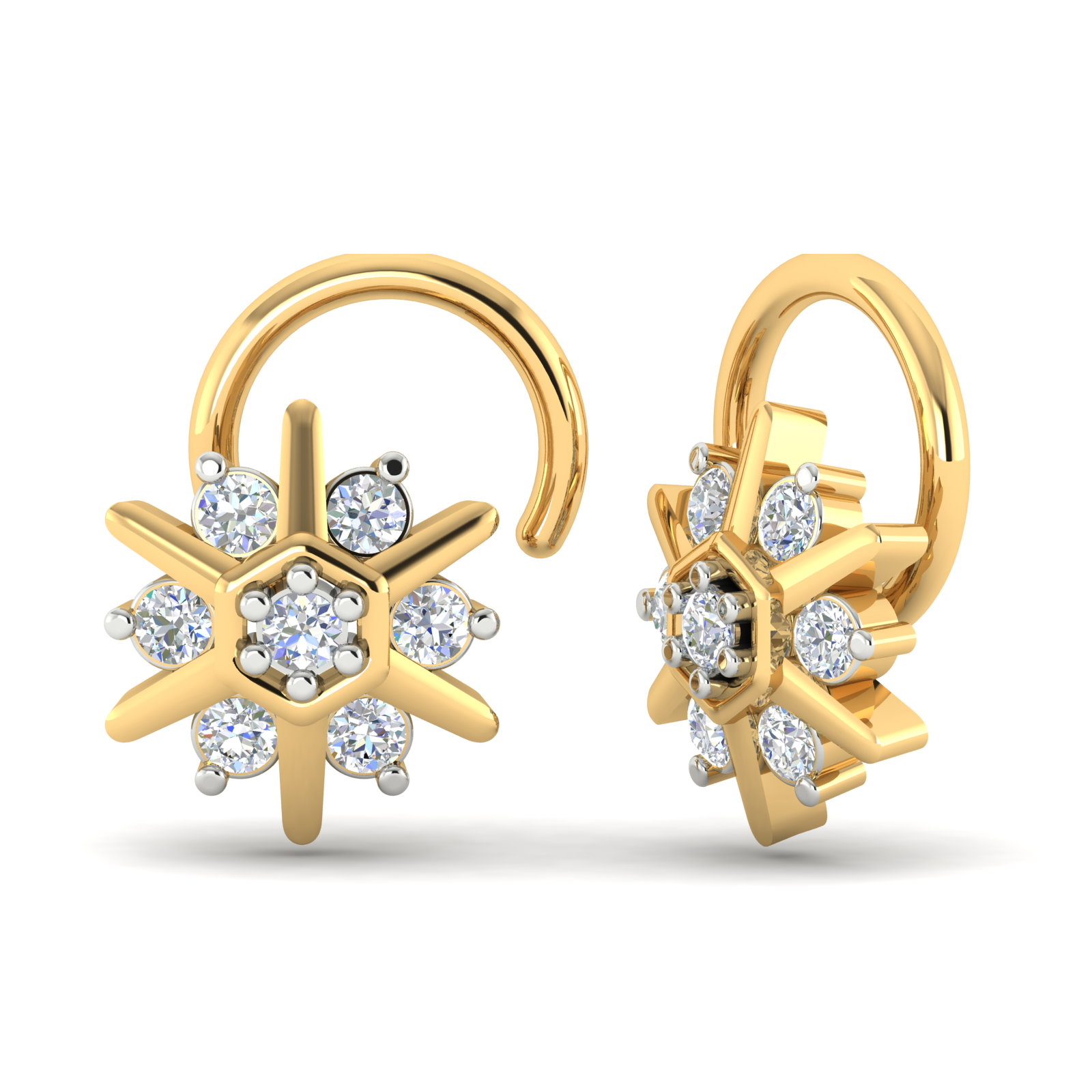 Lustrous Serenade Diamond Pin