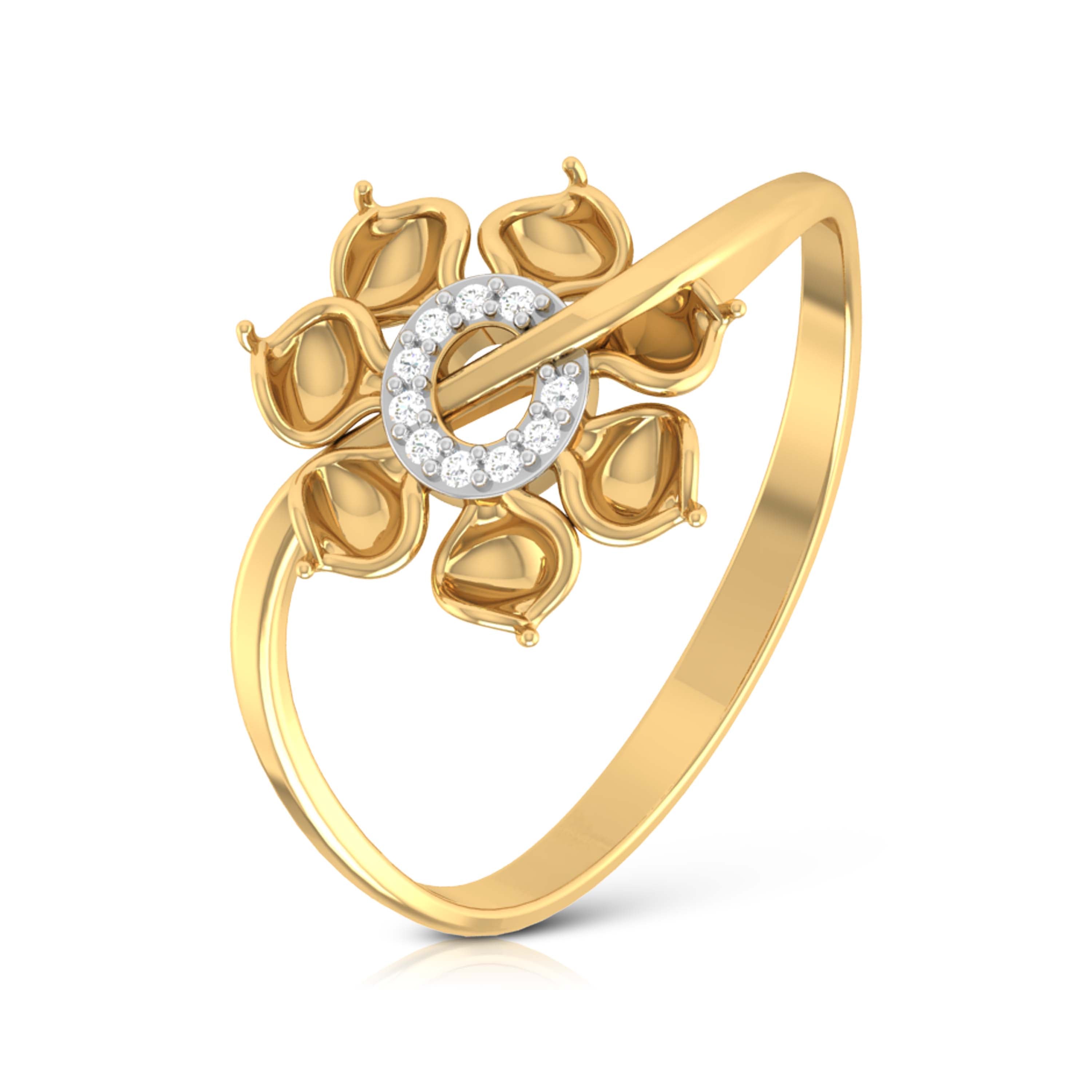 Opulent Opaline 14Kt Diamond Ring