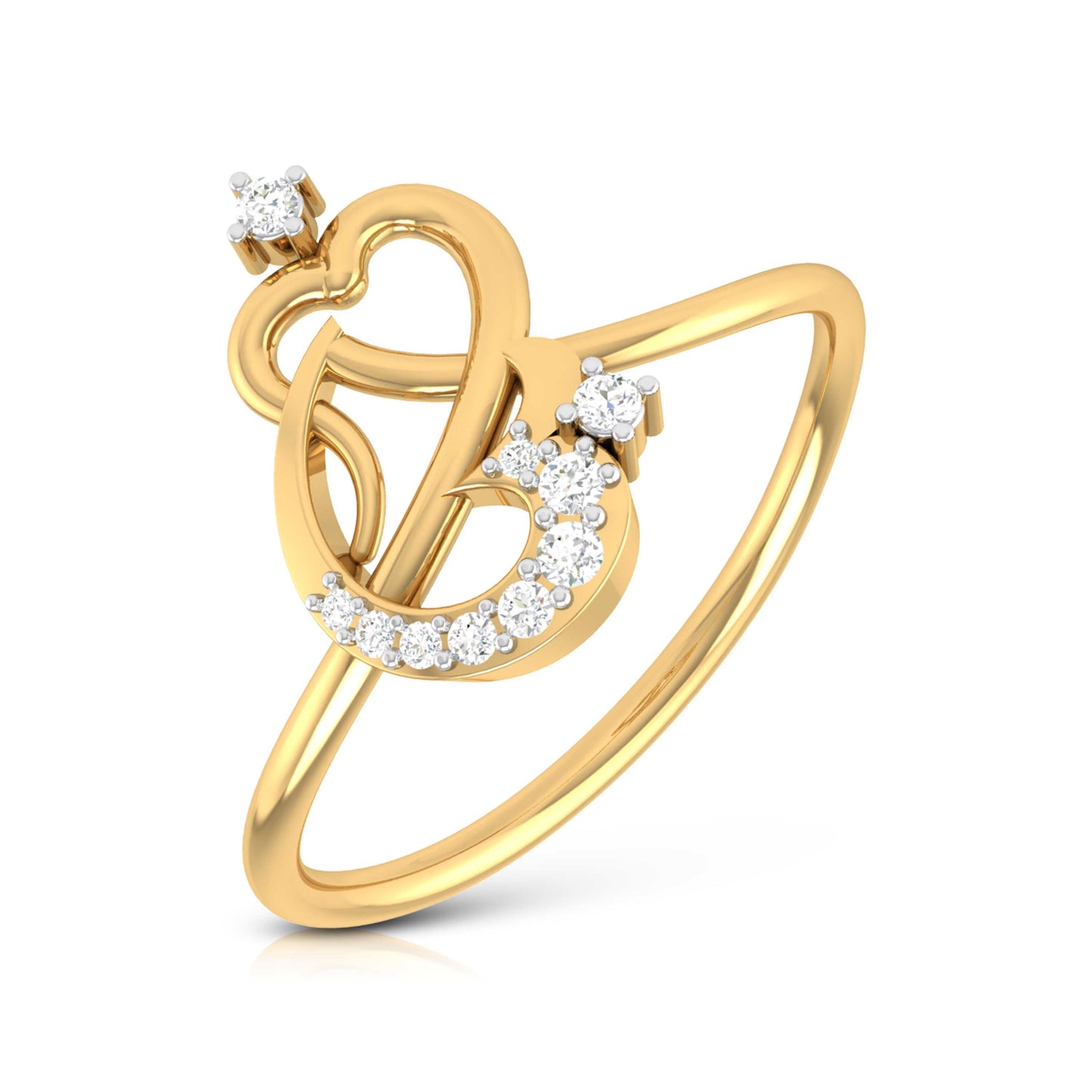 Moonlit Melody 18Kt Diamond Ring
