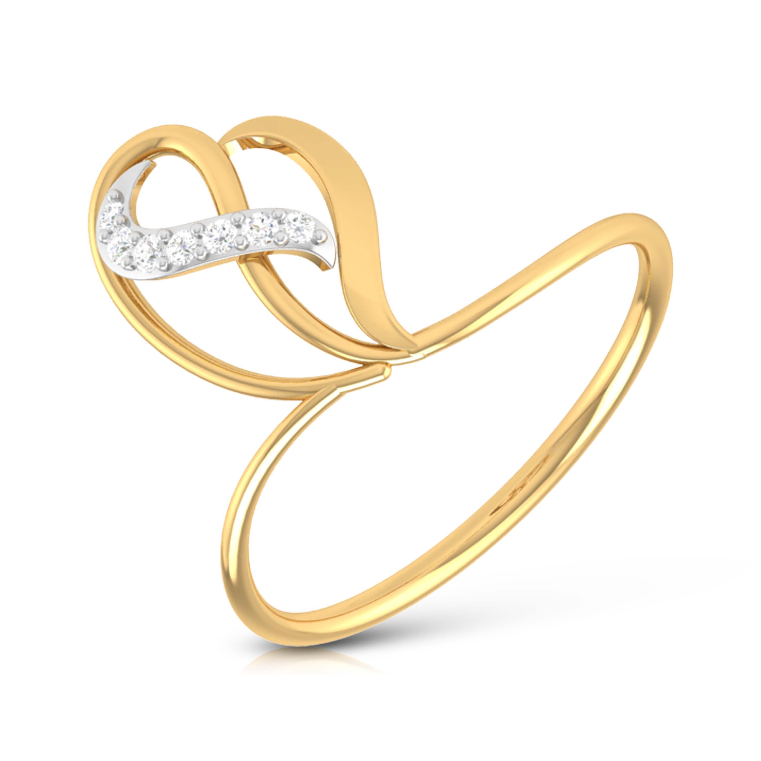 Serene Sapphire Whisper 14Kt Diamond Ring