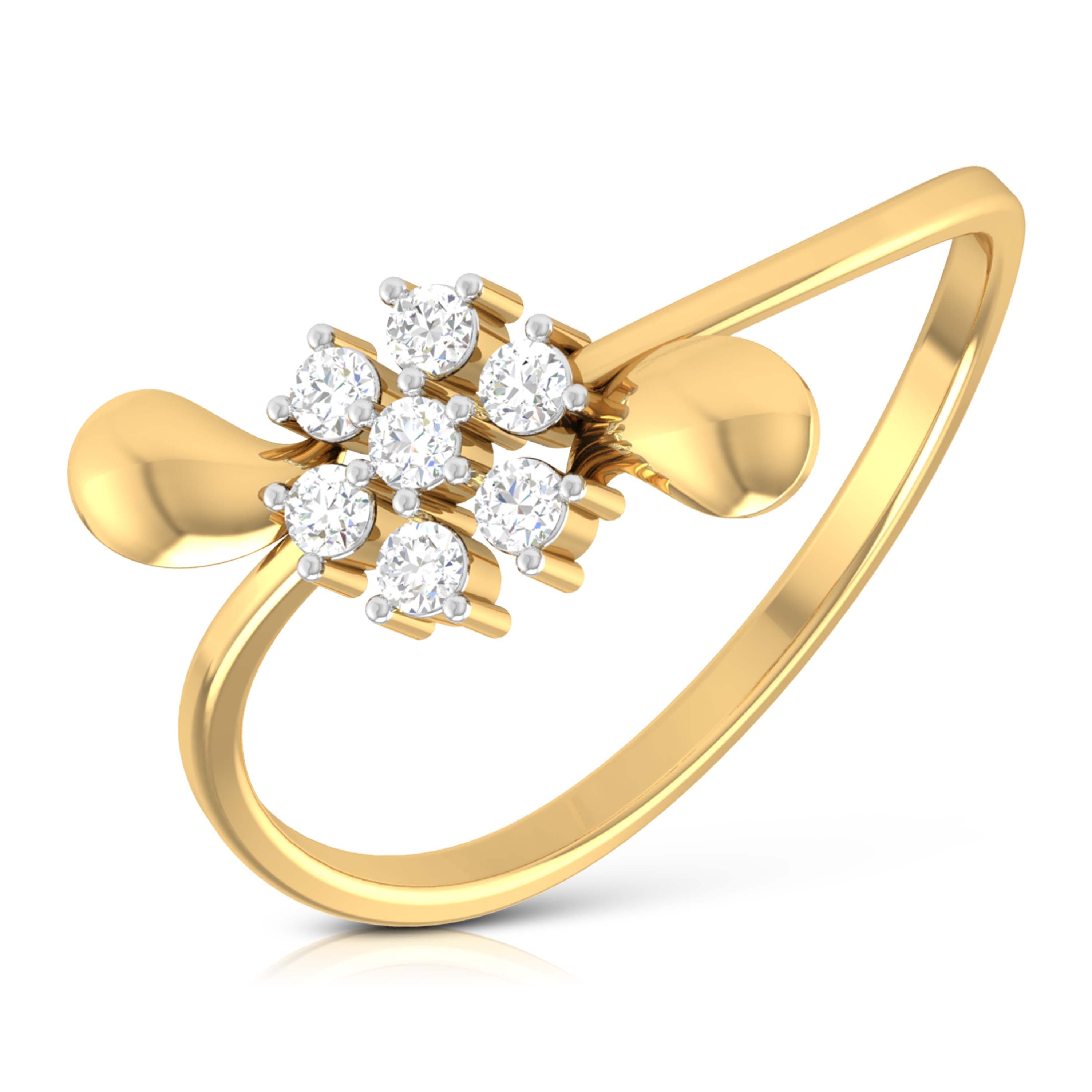 Ethereal Ember 14Kt Diamond Ring