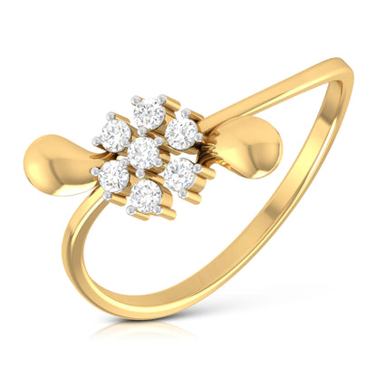 Ethereal Ember 14Kt Diamond Ring