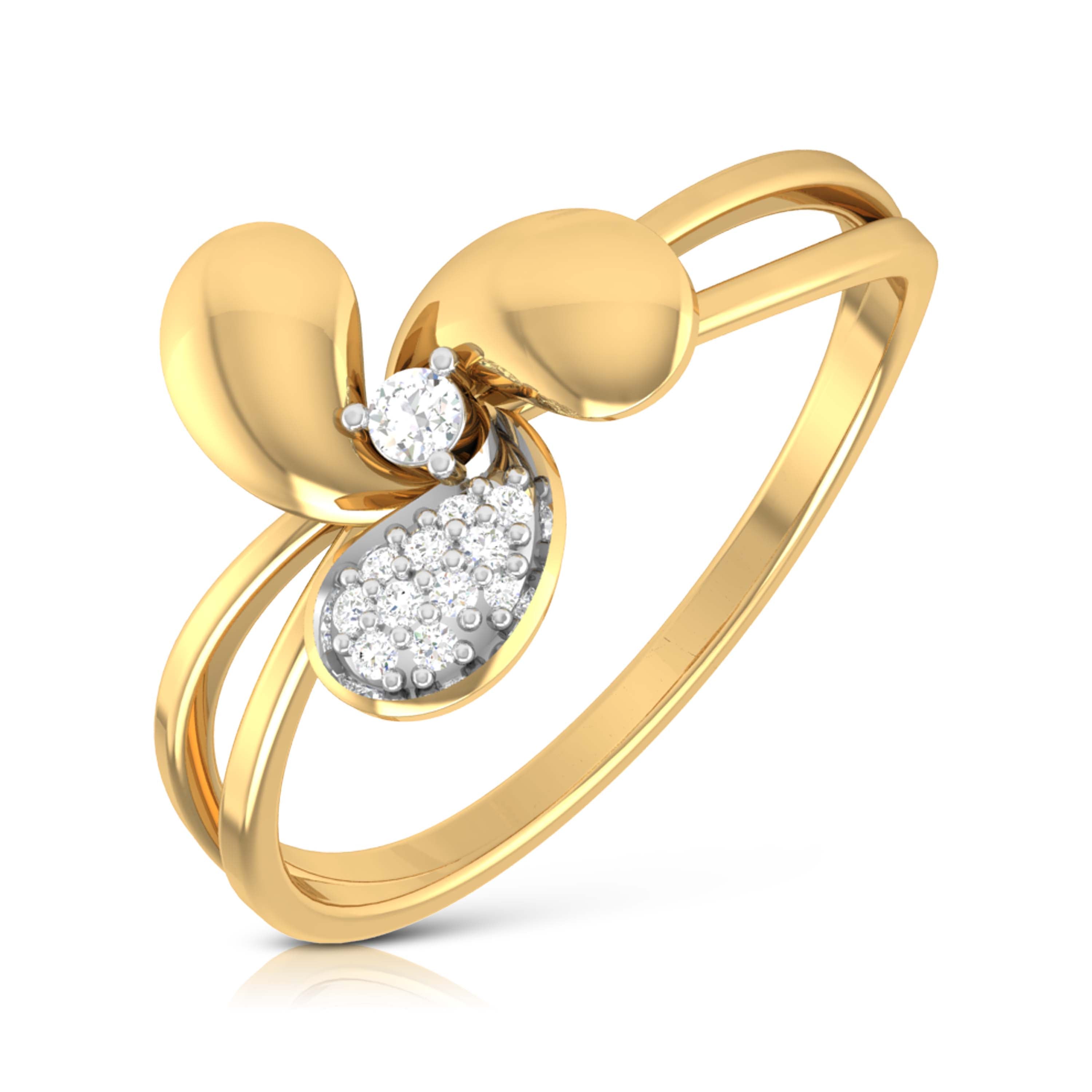 Mystical Moonstone 14Kt Diamond Ring
