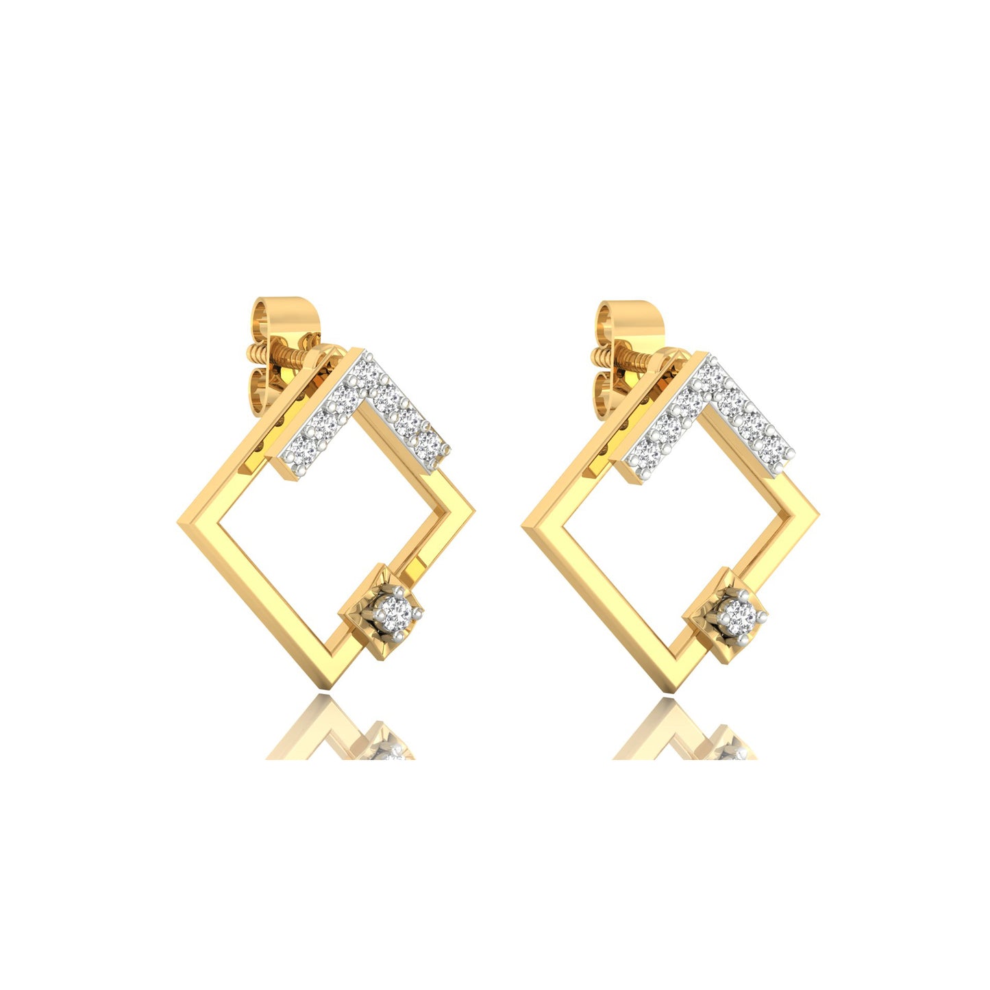Lustrous Lace Earrings 18K