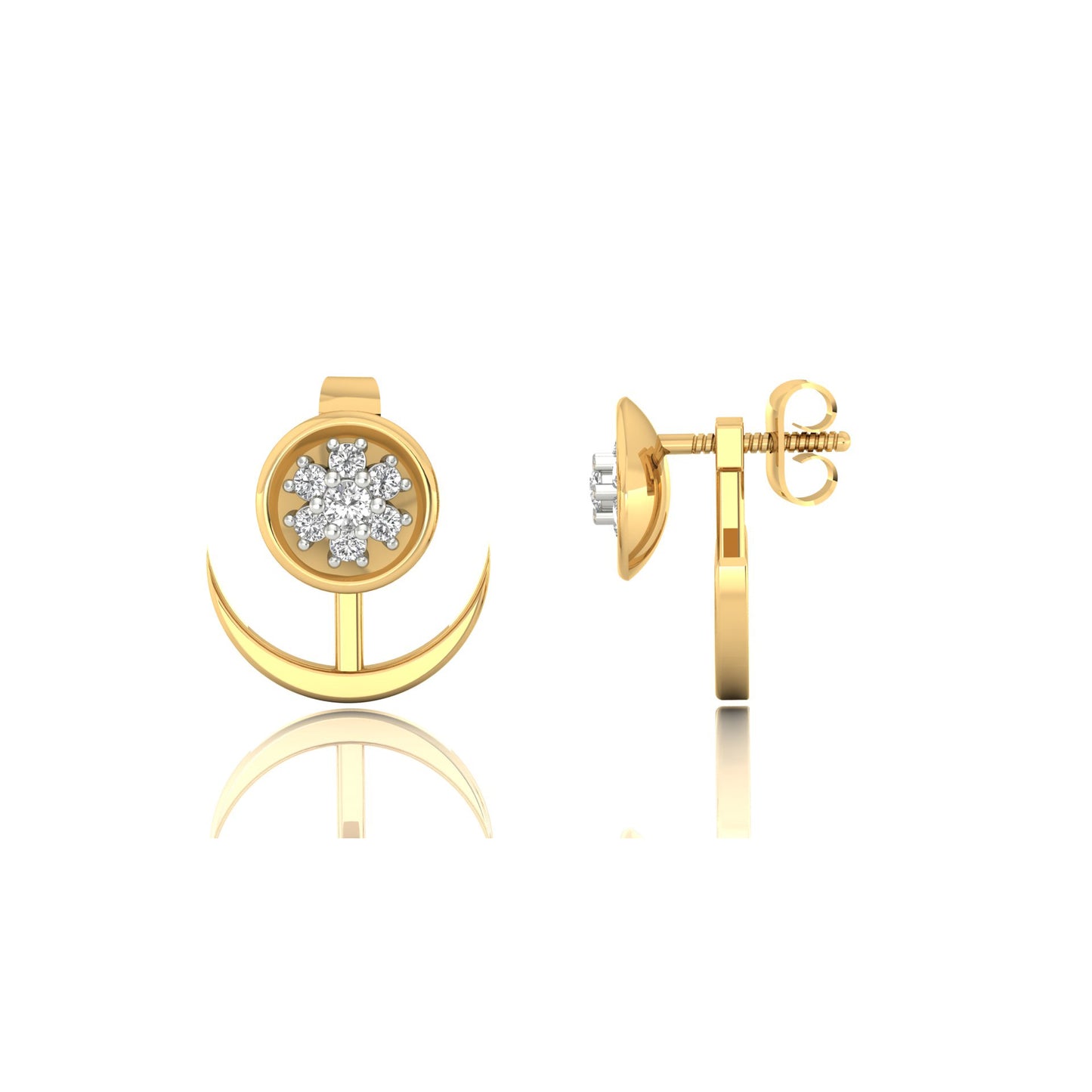 Glacial Gleam Earrings 18K