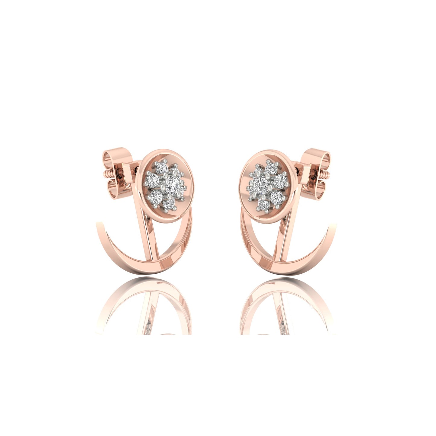 Glacial Gleam Earrings 18K