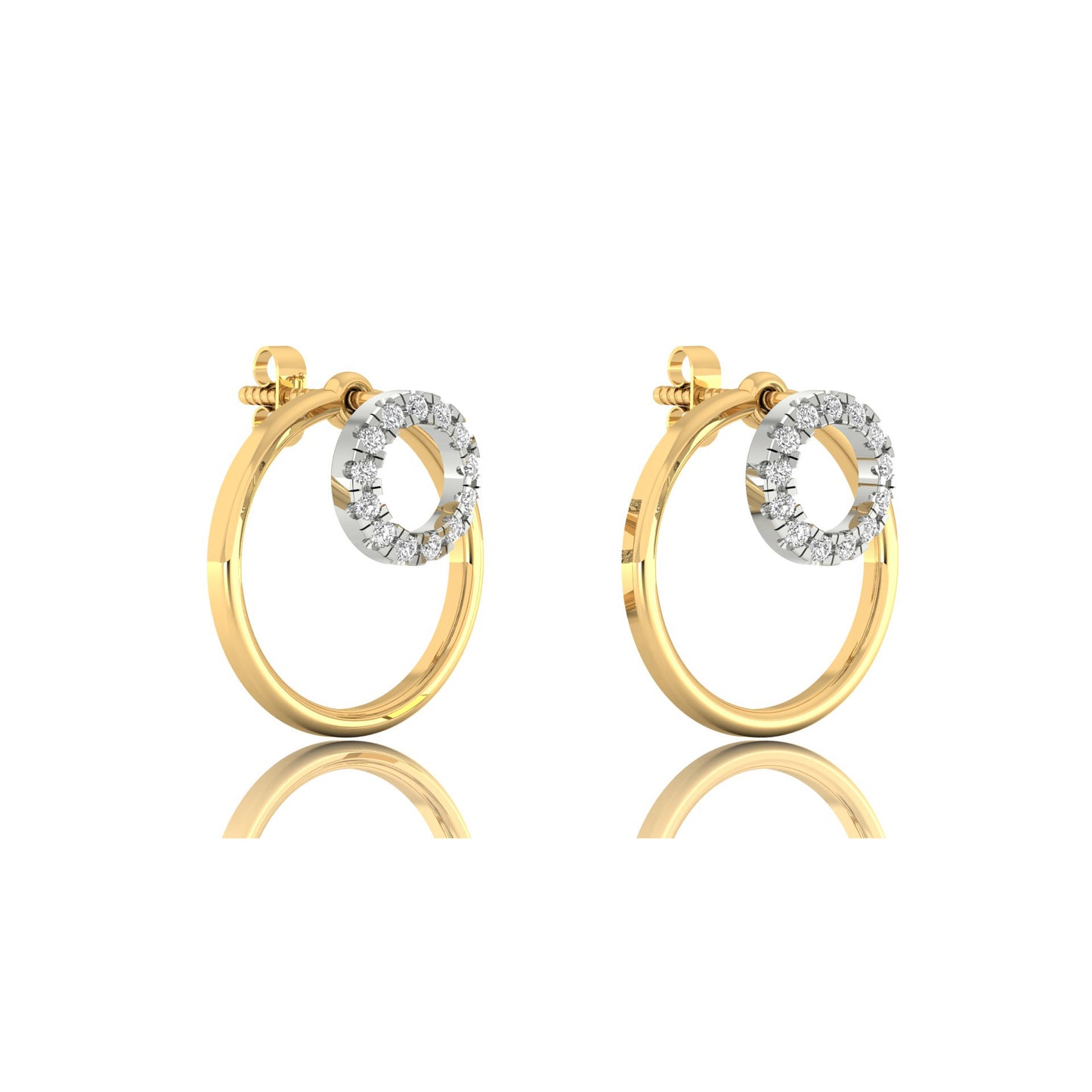 Enchanted Emberglow Earrings 18K