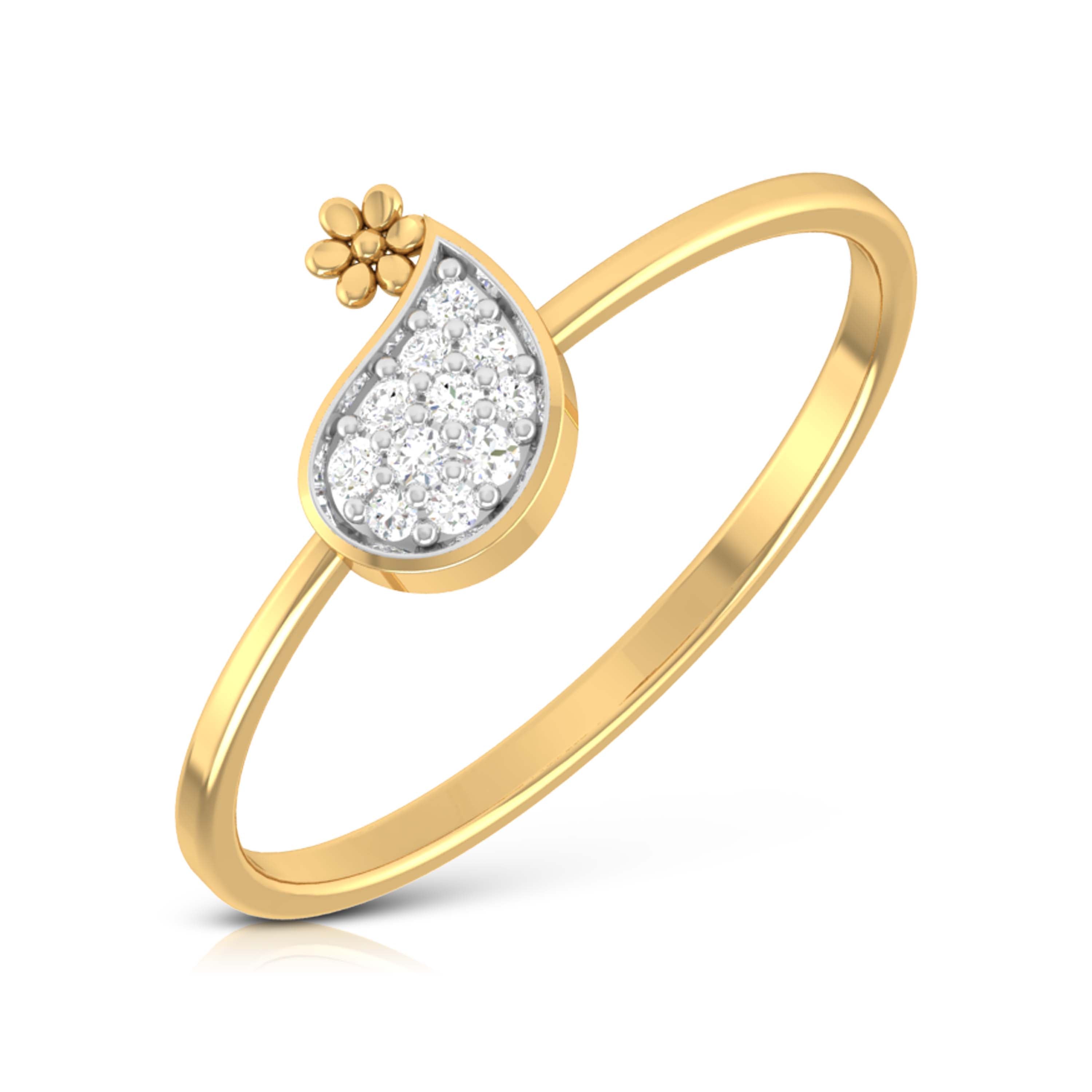 Oceanic Opulence 14Kt Diamond Ring