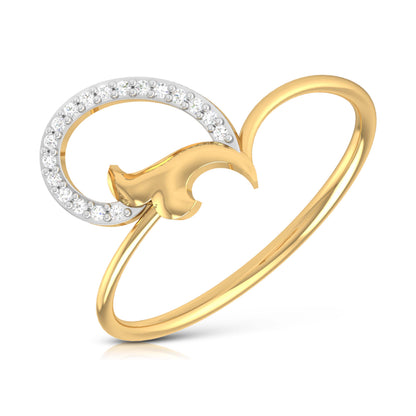 Solar Serenity 18Kt Diamond Ring