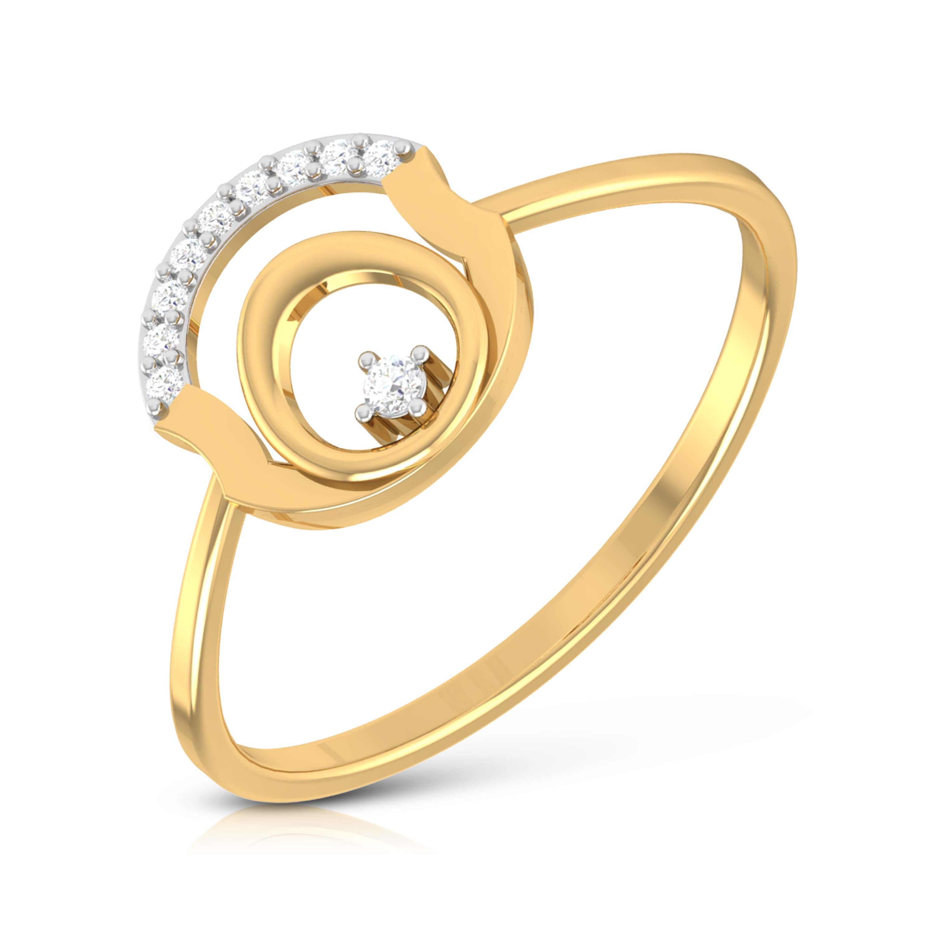 Gilded Gala 14Kt Diamond Ring