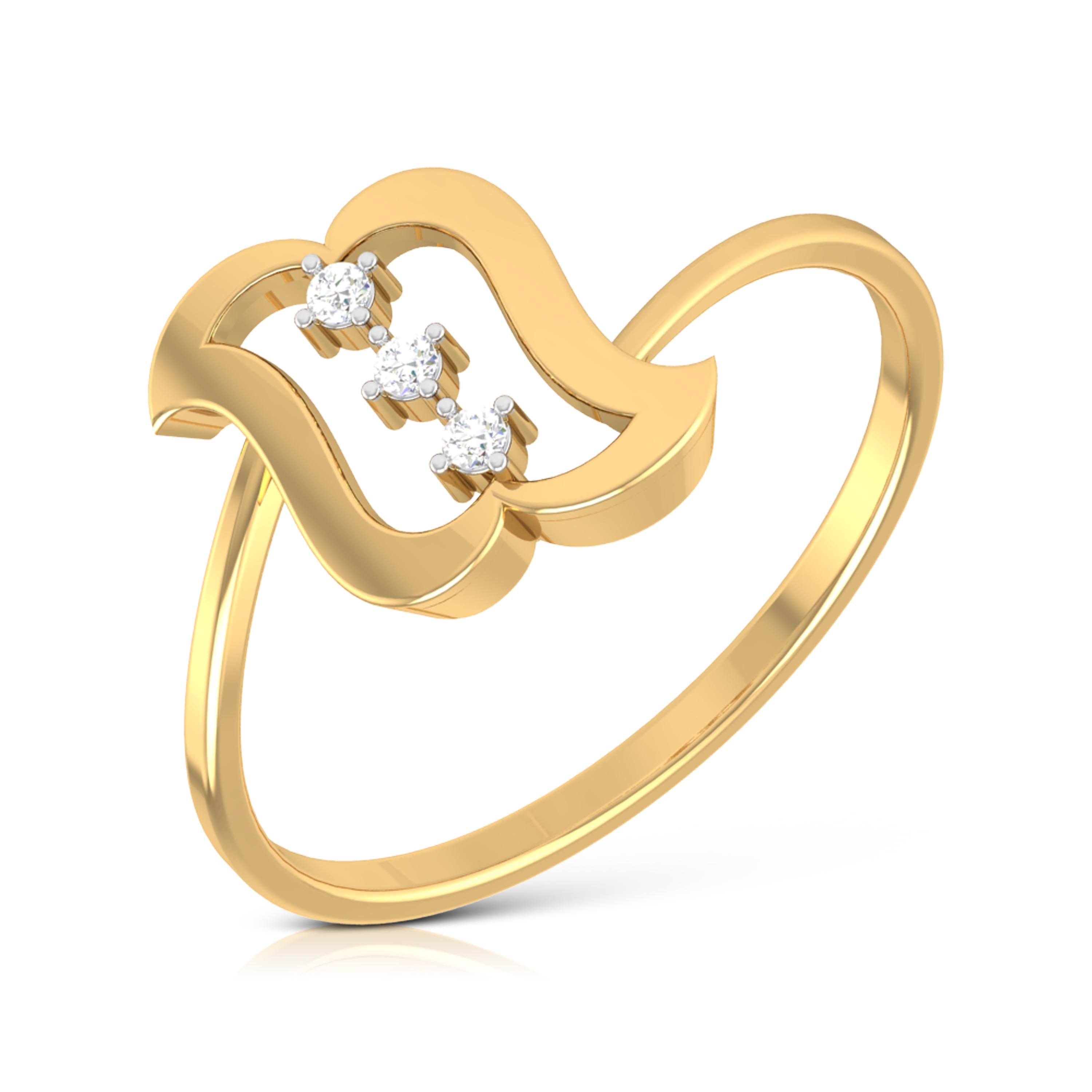 Prismatic Paradise 14Kt Diamond Ring