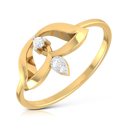 Radiant Raindrop 18Kt Diamond Ring